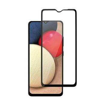 3x Picasee gehärtetes 3D Schutzglas mit Rahmen für Samsung Galaxy A03s A037G - schwarz - 2+1 gratis