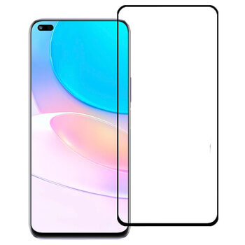 3x Picasee gehärtetes 3D Schutzglas mit Rahmen für Huawei Nova 8i - schwarz - 2+1 gratis