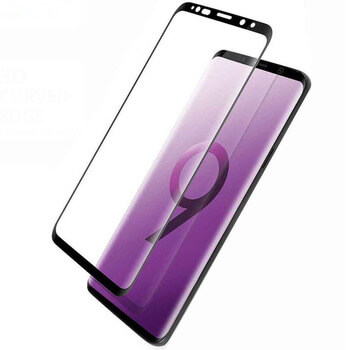 3x Picasee gehärtetes 3D Schutzglas für Samsung Galaxy S9 Plus G965F - schwarz - 2+1 gratis