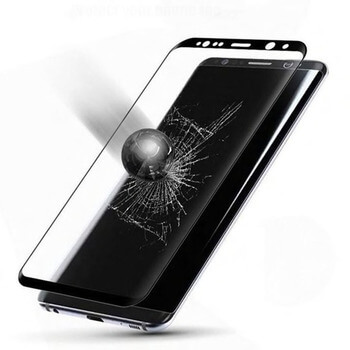 3x Picasee gehärtetes 3D Schutzglas für Samsung Galaxy S9 Plus G965F - schwarz - 2+1 gratis