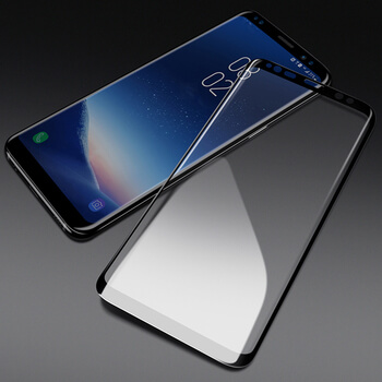3x Picasee gehärtetes 3D Schutzglas für Samsung Galaxy S9 Plus G965F - schwarz - 2+1 gratis