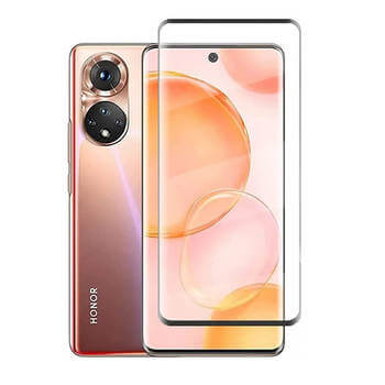 3x Picasee gehärtetes 3D Schutzglas mit Rahmen für Honor 50 Lite - schwarz - 2+1 gratis