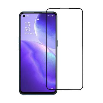 3x gehärtetes 3D Schutzglas mit Rahmen für OPPO Reno 5 5G - schwarz - 2+1 gratis