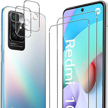 3x Picasee gehärtetes Schutzglas für das Kamerobjektiv des Mobiltelefons Xiaomi Redmi 10 (2022) 2+1 gratis