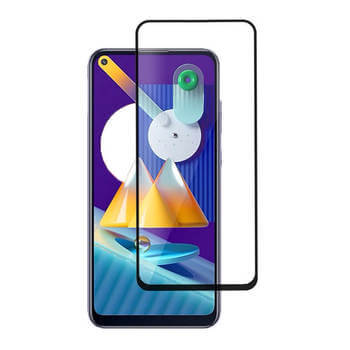 Picasee gehärtetes 3D Schutzglas mit Rahmen für Samsung Galaxy M13 M135F - schwarz