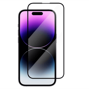 3x Picasee gehärtetes 3D Schutzglas mit Rahmen für Apple iPhone 14 Pro Max - schwarz - 2+1 gratis