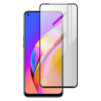 3x Picasee gehärtetes 3D Schutzglas mit Rahmen für OPPO A94 5G - schwarz - 2+1 gratis