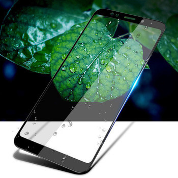 Gehärtetes 3D Schutzglas mit Rahmen für Xiaomi Redmi 5 Plus Global - schwarz