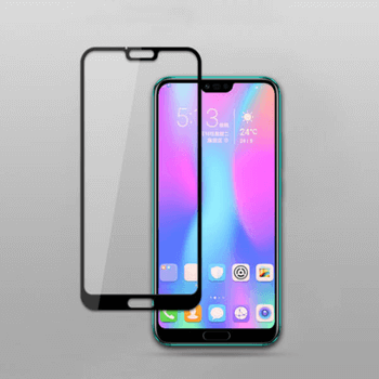 Picasee gehärtetes 3D Schutzglas mit Rahmen für Honor 10 - schwarz