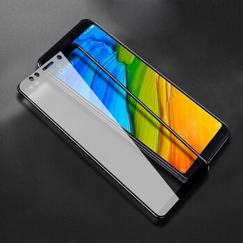 Gehärtetes 3D Schutzglas mit Rahmen für Xiaomi Redmi Note 5 Global - schwarz