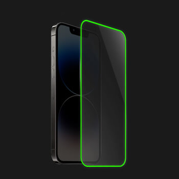 3x Gehärtetes Schutzglas mit einem im Dunkeln leuchtenden Rahmen für Xiaomi Redmi 10 (2022) - Grünn