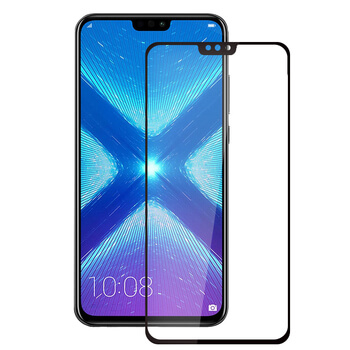 Gehärtetes 3D Schutzglas mit Rahmen für Honor 8X - schwarz