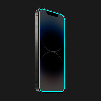 3x Picasee Gehärtetes Schutzglas mit einem im Dunkeln leuchtenden Rahmen für Samsung Galaxy A53 5G A536 - Blau