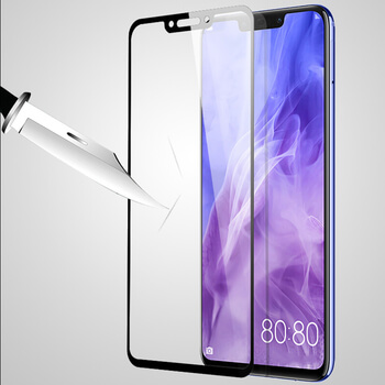 Gehärtetes 3D Schutzglas mit Rahmen für Huawei Nova 3 - schwarz