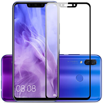 Picasee gehärtetes 3D Schutzglas mit Rahmen für Huawei Nova 3i - schwarz