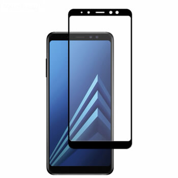 Picasee gehärtetes 3D Schutzglas mit Rahmen für Samsung Galaxy A8 2018 A530F - schwarz