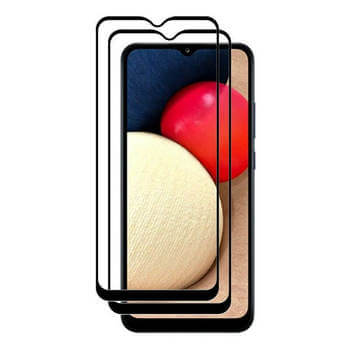 3x Picasee gehärtetes 3D Schutzglas mit Rahmen für Samsung Galaxy A14 5G A146P - schwarz - 2+1 gratis