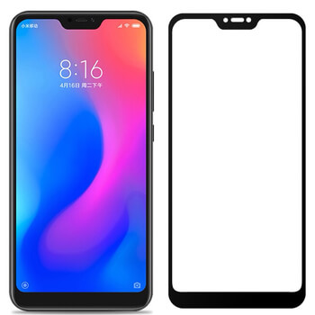 Picasee gehärtetes 3D Schutzglas mit Rahmen für Xiaomi Mi 8 Lite - schwarz