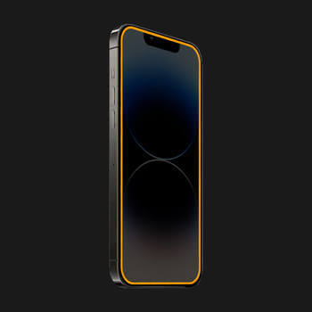 3x Picasee Gehärtetes Schutzglas mit einem im Dunkeln leuchtenden Rahmen für Huawei Nova 3 - Orange