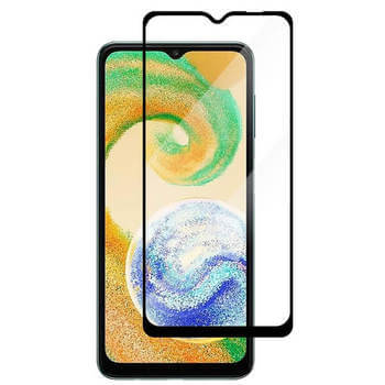 Gehärtetes 3D Schutzglas mit Rahmen für Samsung Galaxy A04s A047F - schwarz