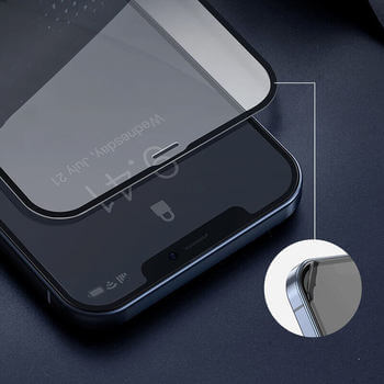 Picasee gehärtetes 3D Schutzglas mit Rahmen für Apple iPhone 15 Pro - schwarz