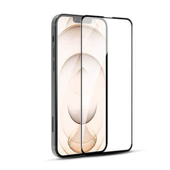 Gehärtetes 3D Schutzglas mit Rahmen für Apple iPhone 15 Pro Max - schwarz