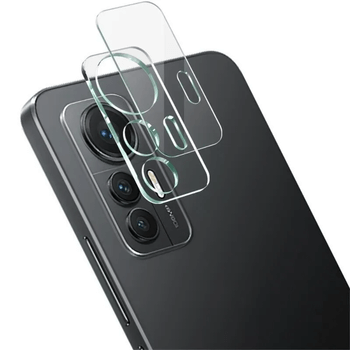 3x Picasee gehärtetes Schutzglas für das Kamerobjektiv des Mobiltelefons Xiaomi 12 Lite 2+1 gratis