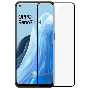 3x Picasee gehärtetes 3D Schutzglas mit Rahmen für OPPO Reno 7 5G - schwarz - 2+1 gratis