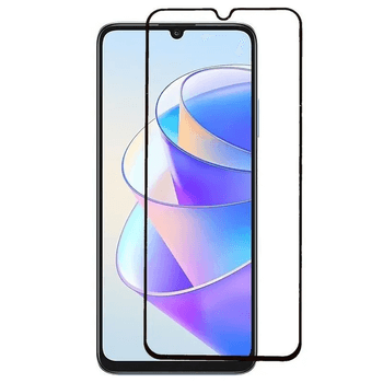 3x gehärtetes 3D Schutzglas mit Rahmen für Honor X7a - schwarz