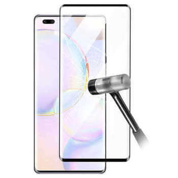 Gehärtetes 3D Schutzglas mit Rahmen für Honor 70 Lite - schwarz