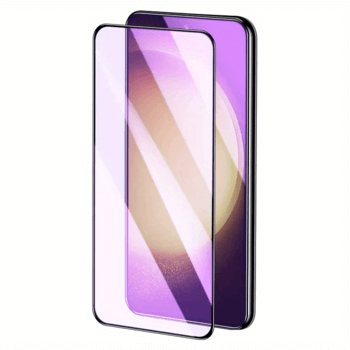 Gehärtetes 3D Schutzglas mit Rahmen für Samsung Galaxy S23 FE S711B - schwarz