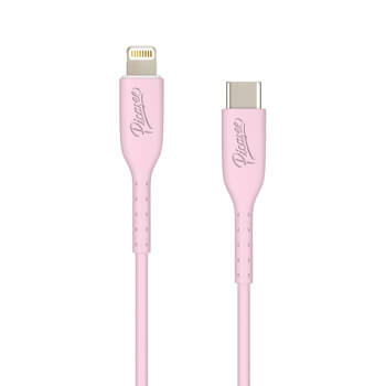 Picasee USB Kabel Lightning - USB C - Rosa