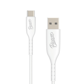 Picasee USB Kabel USB C - USB 2.0 - Weiß