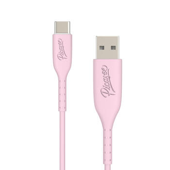 Picasee USB Kabel USB C - USB 2.0 - Rosa