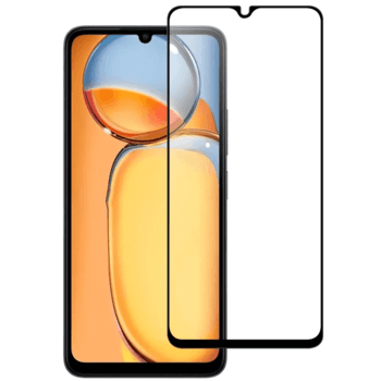 3x gehärtetes 3D Schutzglas mit Rahmen für Xiaomi Redmi 13C 5G - schwarz