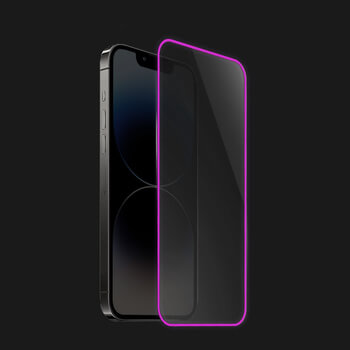 3x gehärtetes Schutzglas mit einem im Dunkeln leuchtenden Rahmen für Apple iPhone 16 Pro Max