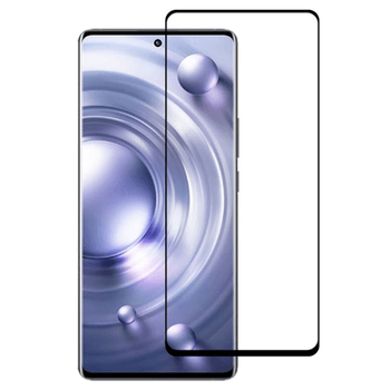 Gehärtetes 3D Schutzglas mit Rahmen für Vivo V40 SE 5G - schwarz