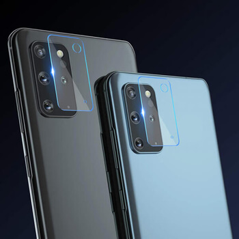 3x Picasee gehärtetes Schutzglas für das Kamerobjektiv des Mobiltelefons Samsung Galaxy S20+ G985F 2+1 gratis
