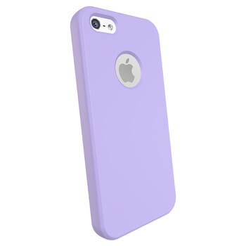 Hülle für Apple iPhone 5/5S/SE - Personalisierte Gravur - Lila