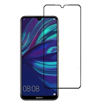 Picasee gehärtetes 3D Schutzglas mit Rahmen für Huawei Y7 2019 - schwarz