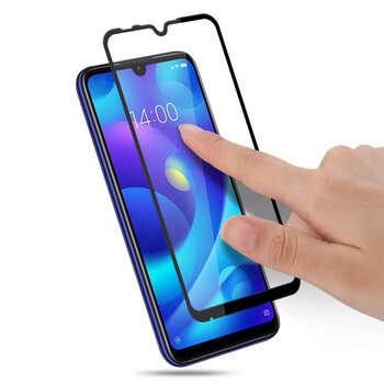 Gehärtetes 3D Schutzglas mit Rahmen für Xiaomi Redmi 7 - schwarz