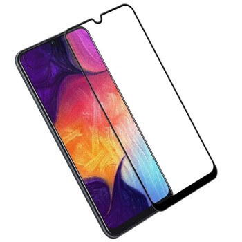 Picasee gehärtetes 3D Schutzglas mit Rahmen für Samsung Galaxy A40 A405F - schwarz