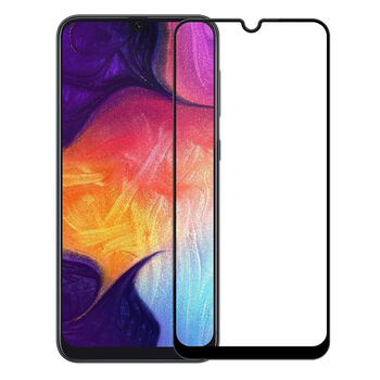 Picasee gehärtetes 3D Schutzglas mit Rahmen für Samsung Galaxy A40 A405F - schwarz