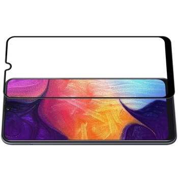 Picasee gehärtetes 3D Schutzglas mit Rahmen für Samsung Galaxy A40 A405F - schwarz