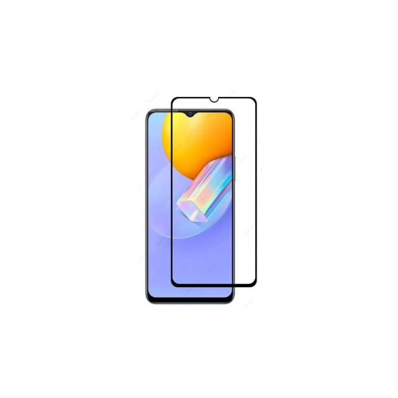 3x Picasee gehärtetes 3D Schutzglas mit Rahmen für Vivo Y52 5G - schwarz - 2+1 gratis
