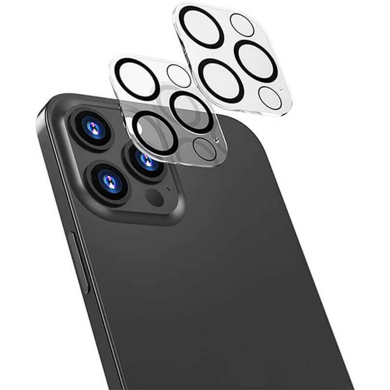 3x Picasee gehärtetes Schutzglas für das Kamerobjektiv des Mobiltelefons Apple iPhone 14 Pro Max 2+1 gratis