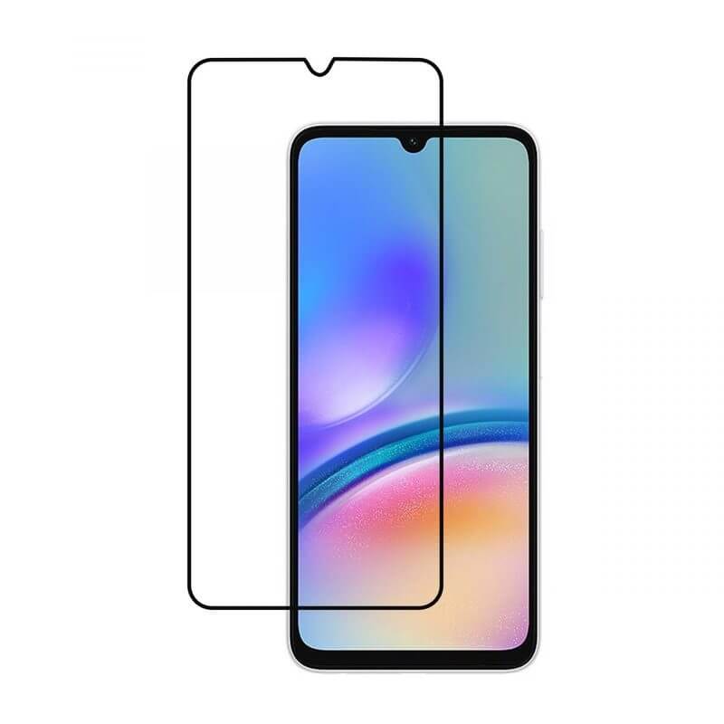 Picasee gehärtetes 3D Schutzglas mit Rahmen für Samsung Galaxy A05s A057G - schwarz