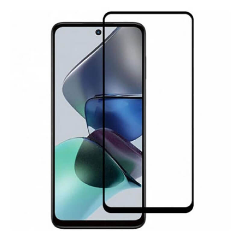 3x Picasee gehärtetes 3D Schutzglas mit Rahmen für Motorola Moto G14 - schwarz - 2+1 gratis