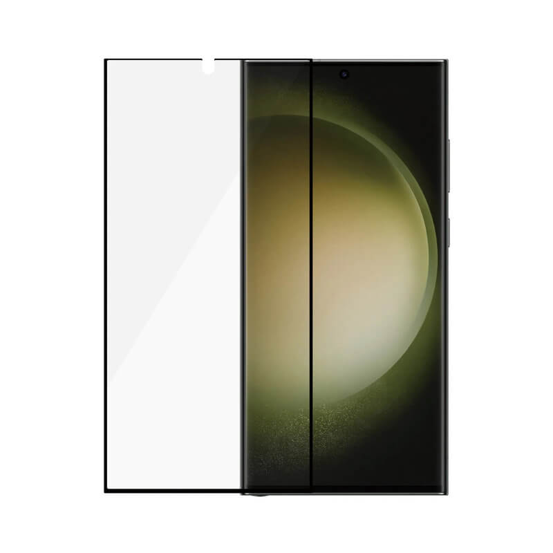 Picasee gehärtetes 3D Schutzglas mit Rahmen für Samsung Galaxy S24 Ultra S928B 5G - schwarz